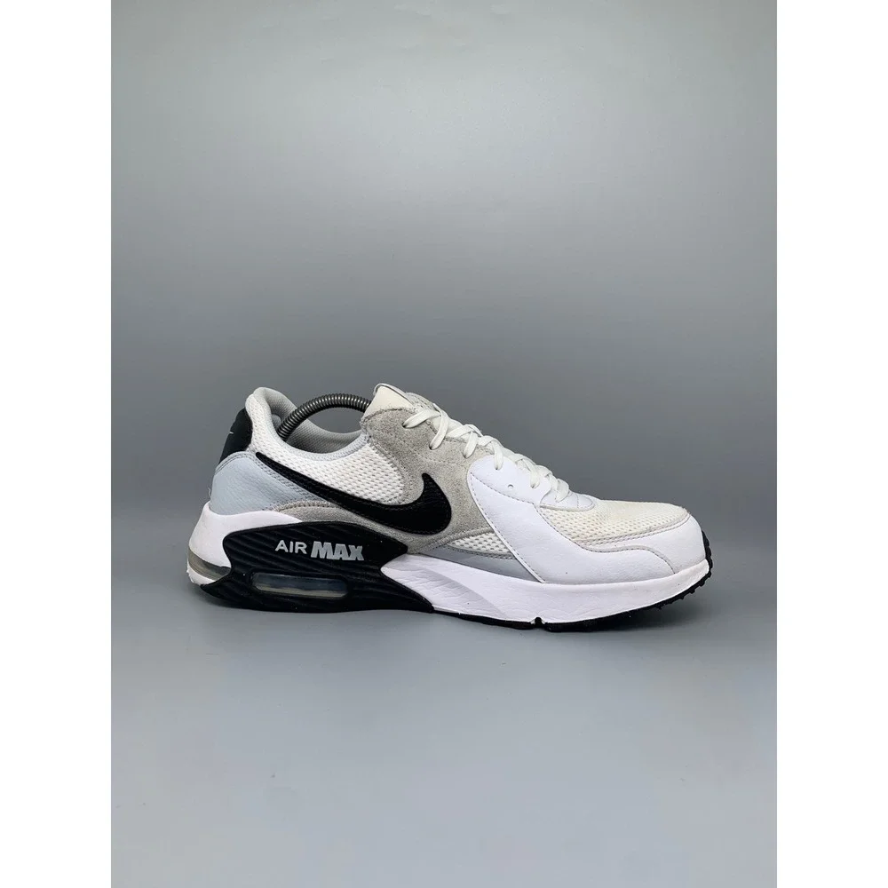 Nike Air Max Excee White Black Grey Running Shoes FN7304-100 Men's Sz 12